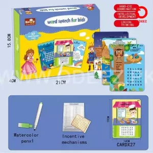 Erasable Word Search Vocabulary Cards - 27 Stories BJ012