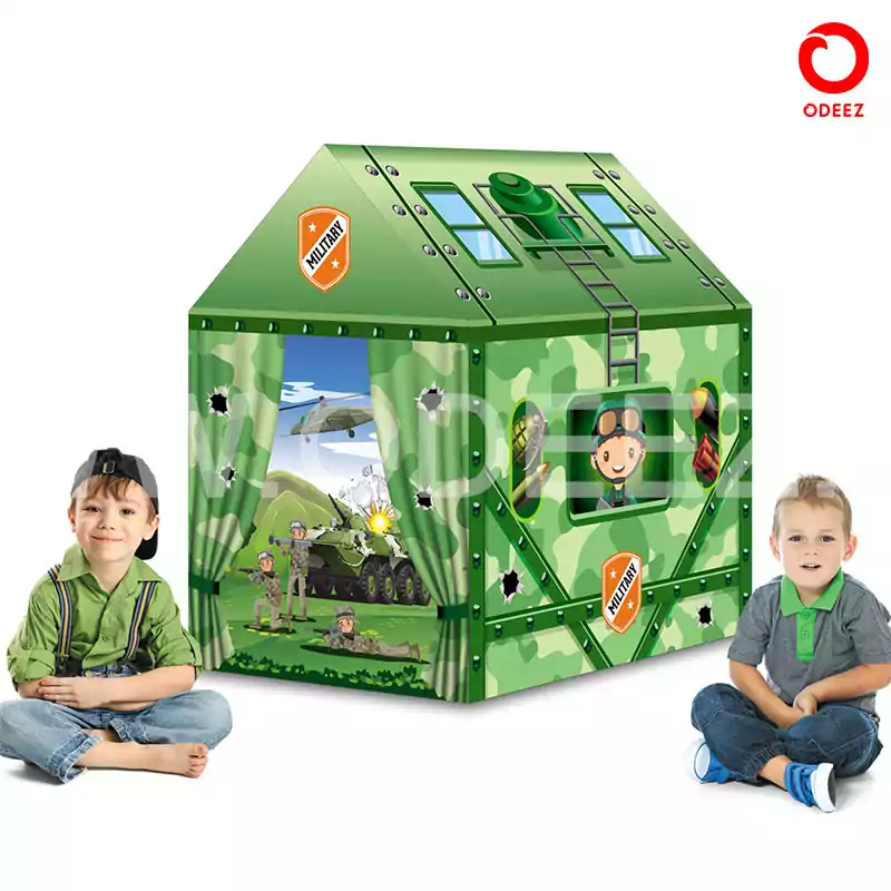 Military House Play Tent For Boys