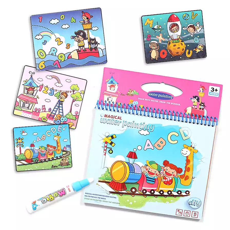 Water Doodle Painting Drawing Book - Alphabet & Number