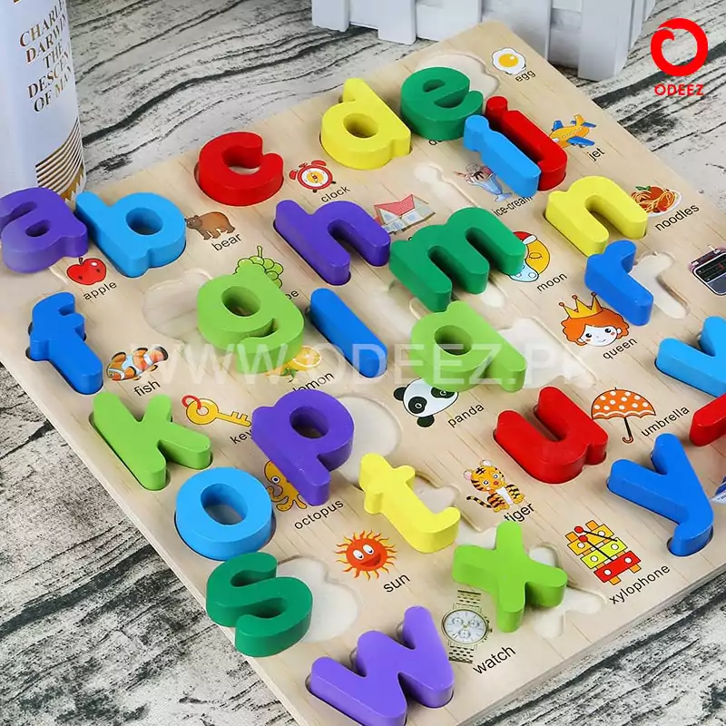 3D abc Guide Learning Wooden Board