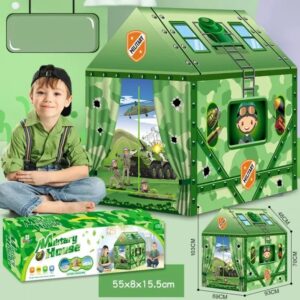 Military House Play Tent for Boys