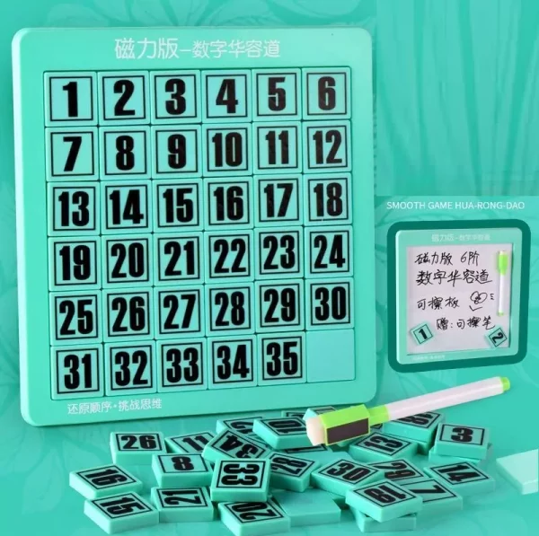 1 to 35 Magnetic Number Game with Drawing Board