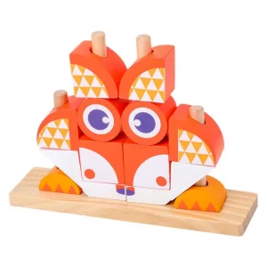Animal Variable Wooden Building Blocks - Fox