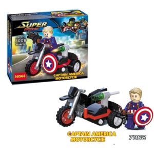 Marvel Captain America Motorcycle Building Blocks 7008 - 31 pieces
