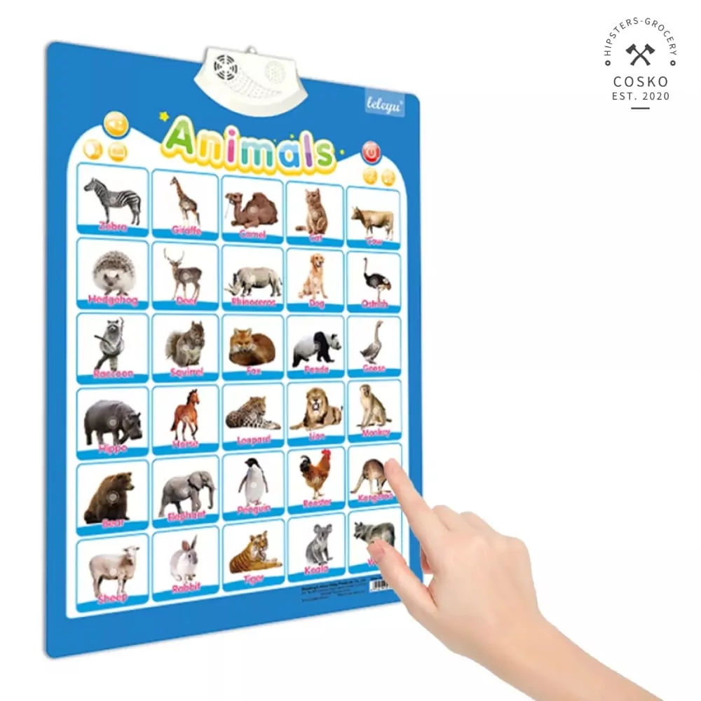 Animals Recognition Chart with Sound for Kids - 906 - Buy Educational Toys  Online - Odeez Toy Store