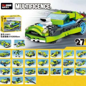 Decool Rocket Rally Car Building Blocks 10 Models 31016 - 216 Pieces 2