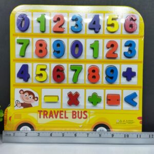 Wooden Number Travel Bus - 996