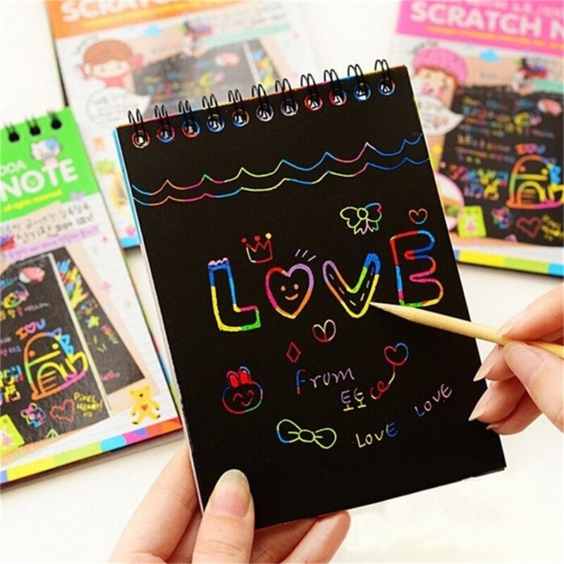 Magic Colorful Scratch Doodle Art Book - 20 cm - Buy Educational Toys  Online - Odeez Toy Store