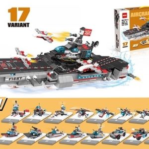 Aircraft Carrier 8 in 1 Building Blocks 17 Variant - 680 pieces