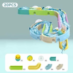 DIY Assembly Paradise Water Ball Track Set - 20 pieces