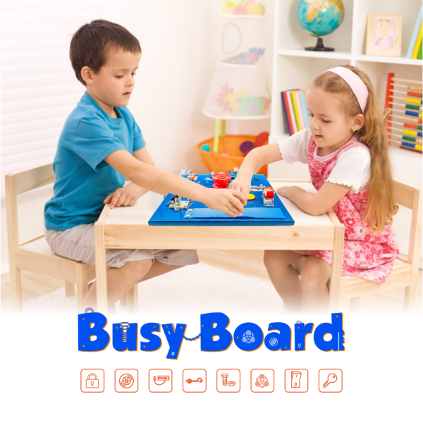 Wooden Montessori Busy Activity Learning Board - 002