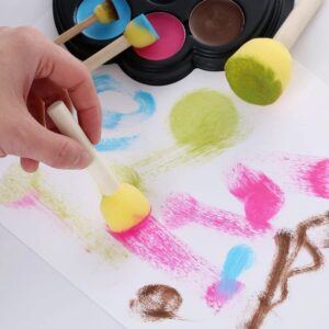 Round Sponge Drawing Stamp - 5 Pieces