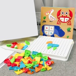 Creative Geometry Shape & Pattern Puzzles - 85 pieces