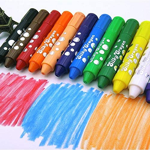 12 Colors Silky Crayons Non Toxic Set - Buy Educational Toys