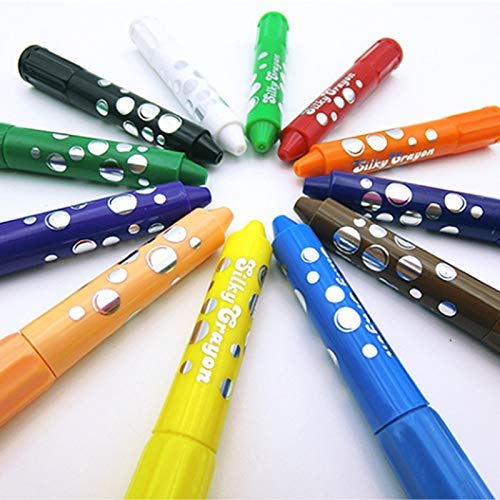 12 Colors Silky Crayons Non Toxic Set - Buy Educational Toys