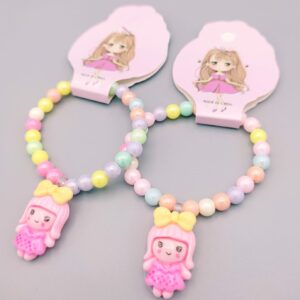 Multicolor Beads Fancy Bracelet for Girls - 1 Piece
