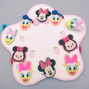 Multicolor Mickey Hair Rubberbands for Girls - 564