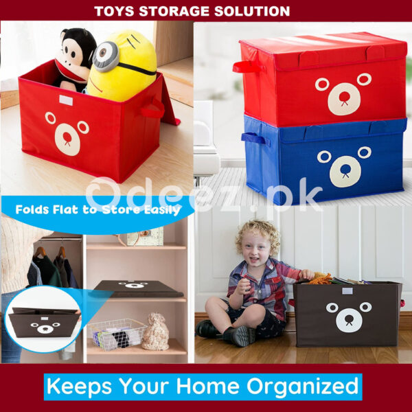 Kids Cartoon Multi-purpose Toy Storage Solution - 862