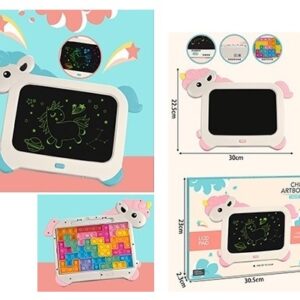 2 in 1 LCD Writing Pad & Pop it Intelligence Puzzle Set