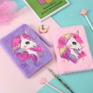 Fluffy Unicorn Personal Fancy Diary - 544