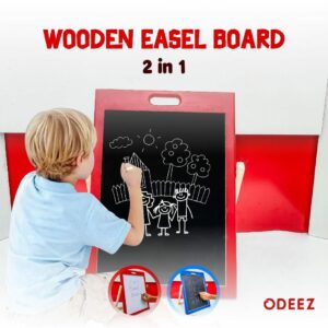 2 in 1 Small Wooden Easel Board For Kids - 008