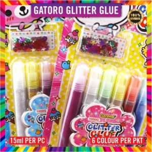 Colorful DIY Glitter Glue Art Kit - 6 Colors