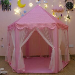 DIY Kids Castle Play Tent House - Pink