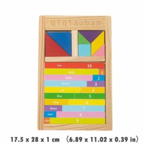 3 in 1 Number sequence Tangram Puzzle Board - 741