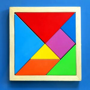 Wooden Tangram Intelligence Puzzle 7 Pieces - 917