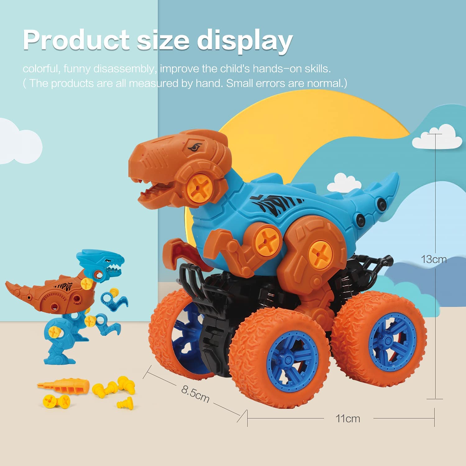 Dinosaur Monster DIY Assembly Rotation Truck - 186 - Buy Educational Toys  Online - Odeez Toy Store