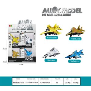 4 in 1 Alloy Model Die-Cast Mini Jet Plane Series - 822