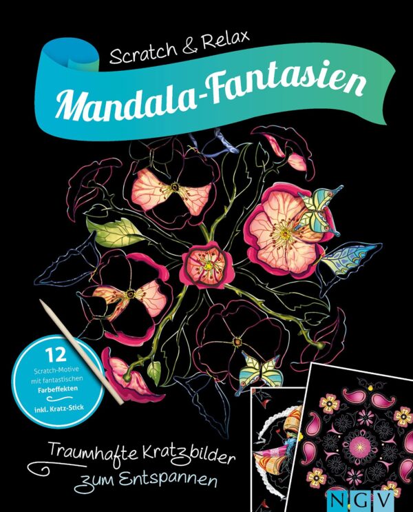 Mandala Fantasies Scratch Book - 26 cm