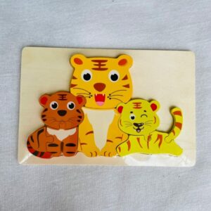 Adorable Tiger Family Puzzle Board