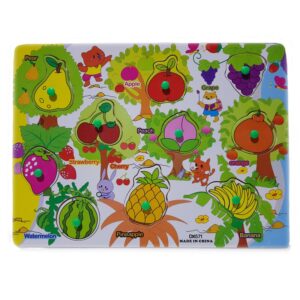 Wooden Fruits Board With Plastic Knob