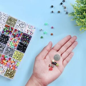 DIY Numbers & Alphabets Beads Jewelry Making Kit - 94A