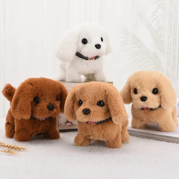 Walk & Bark Pet Puppy Dog Plush Electronic Toy - 13cm