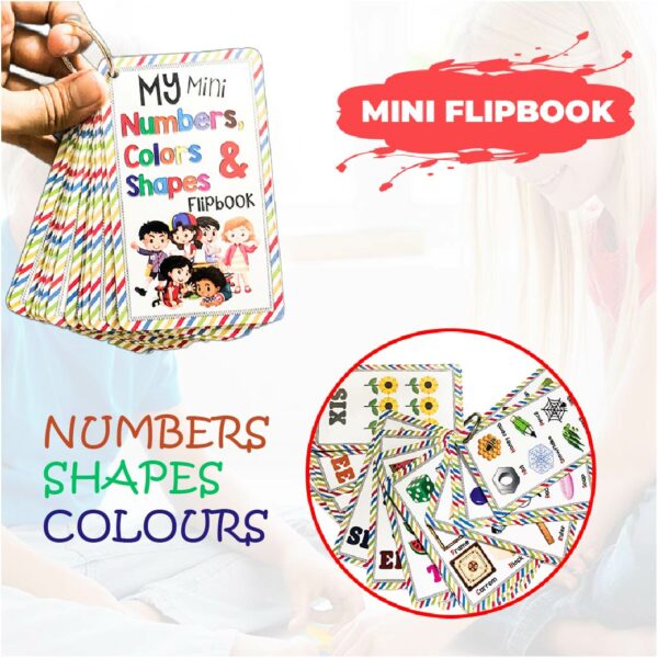 My Mini Numbers, Colors & Shapes Learning Flipbook - 13A