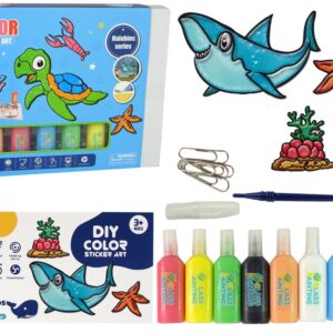 DIY Sea Animal Furniture Window Stickers 8 Colours Glitter - 013