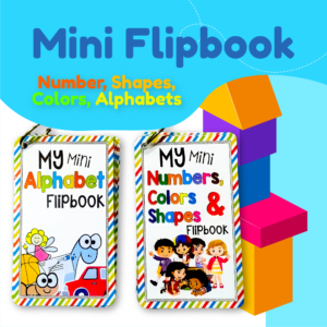 2 in 1 My Mini Alphabet, Numbers, Colors and Shapes Learning Flipbook - 13