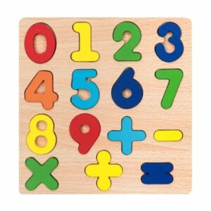 0 to 9 Wooden Number Learning Puzzle Board - Medium