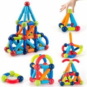 3D Pop Magnetic Symbol Sticks Building Blocks - 64 pieces