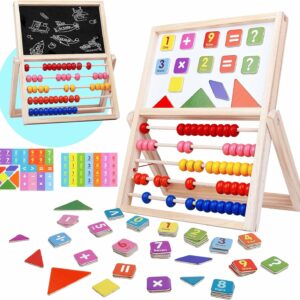 3in1 Montessori Numeric Abacus Learning Board with Marker