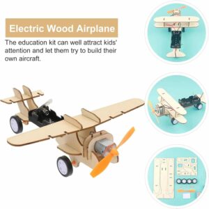 DIY STEM Electric Aeroplane Wooden Experiment Kit - 504