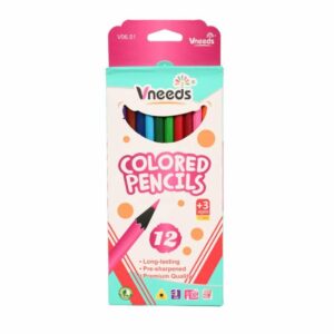 Vneeds High Quality Color Pencils - 12pcs Colors