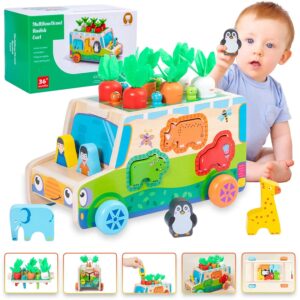 Multifunction Early Education Activity Wooden Cart - 648