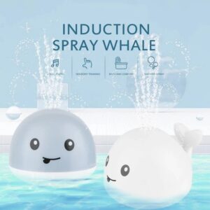 Whale Spray Water Bath LED Light Toy -