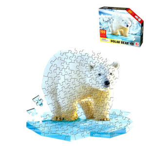 Polar Bear Animal Shaped Jigsaw Puzzle 100 pieces - 655