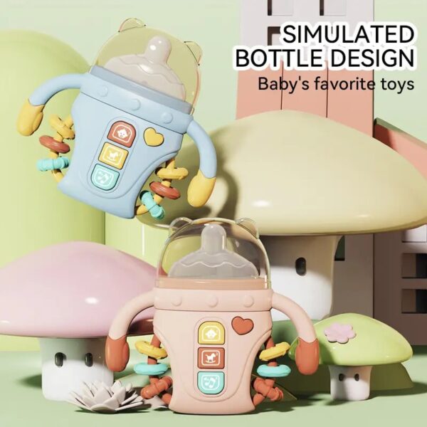 Cute Comfort Bottle Light and Music Baby Sensory Toy -