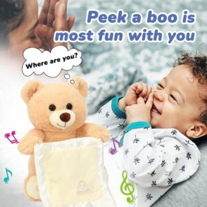 Peek A Boo Bear with Blanket Interactive Plush Teddy -