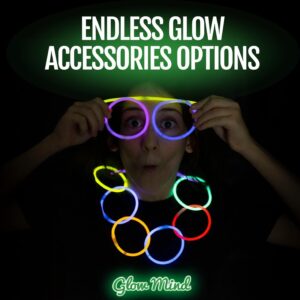 Glow in the Dark Sticks Connectors - 100+ pieces